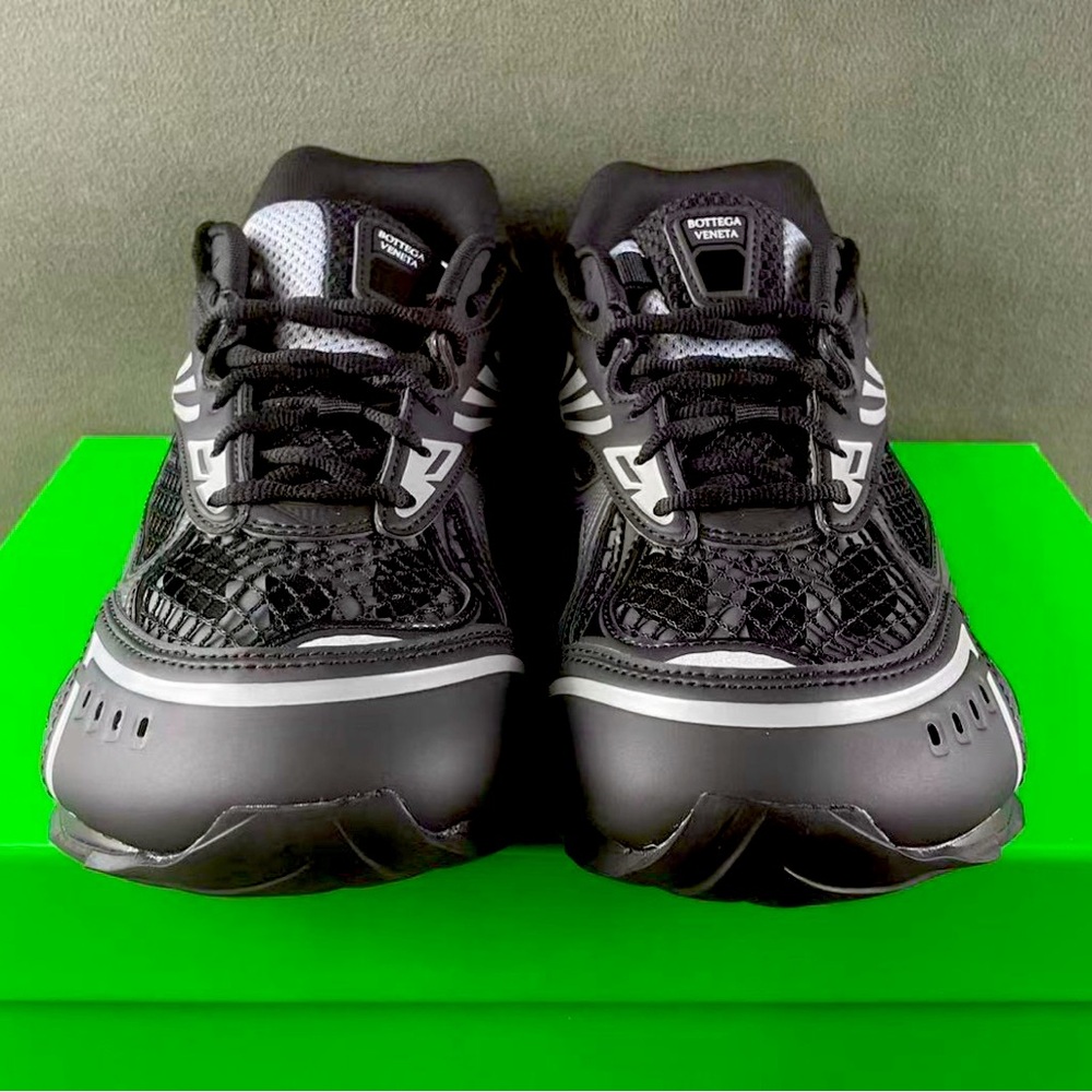 Bottega Veneta Black and Gray Sneakers